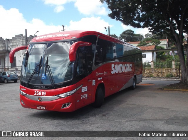 Viação Santa Cruz 25819 na cidade de Três Corações, Minas Gerais, Brasil, por Fábio Mateus Tibúrcio. Número da foto: #8412873.