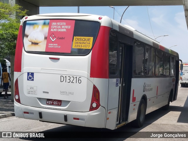 Transportes Barra D13216 na cidade de Rio de Janeiro, Rio de Janeiro, Brasil, por Jorge Gonçalves. ID da foto: 8413589.