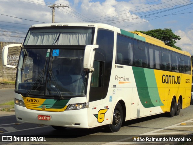 Empresa Gontijo de Transportes 12870 na cidade de Belo Horizonte, Minas Gerais, Brasil, por Adão Raimundo Marcelino. ID da foto: 8414946.