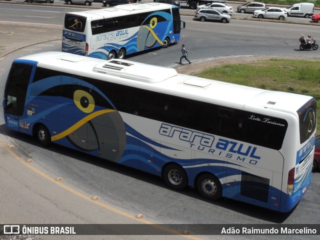 Arara Azul Turismo 2020 na cidade de Belo Horizonte, Minas Gerais, Brasil, por Adão Raimundo Marcelino. ID da foto: 8414708.