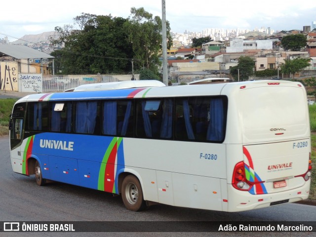 Univale Transportes F-0280 na cidade de Belo Horizonte, Minas Gerais, Brasil, por Adão Raimundo Marcelino. ID da foto: 8415044.