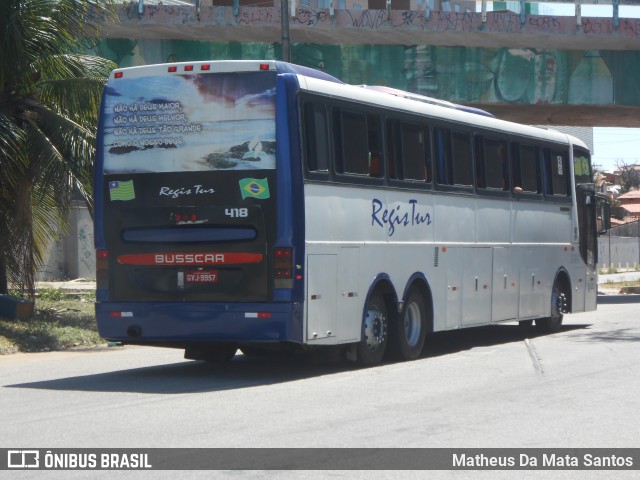 Regis Tur Transporte e Turismo 418 na cidade de Fortaleza, Ceará, Brasil, por Matheus Da Mata Santos. Número da foto: #8413536.