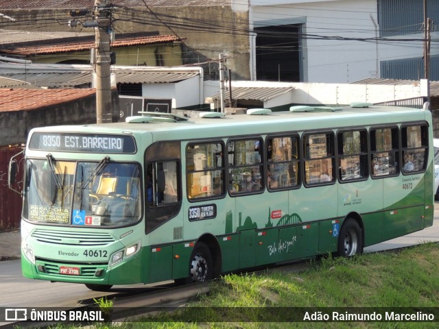 Urca Auto Ônibus 40612 na cidade de Belo Horizonte, Minas Gerais, Brasil, por Adão Raimundo Marcelino. Número da foto: #8415009.