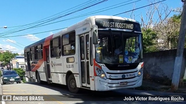Viação Sul Fluminense RJ 202.019 na cidade de Volta Redonda, Rio de Janeiro, Brasil, por João Victor Rodrigues Rocha. Número da foto: #8413532.