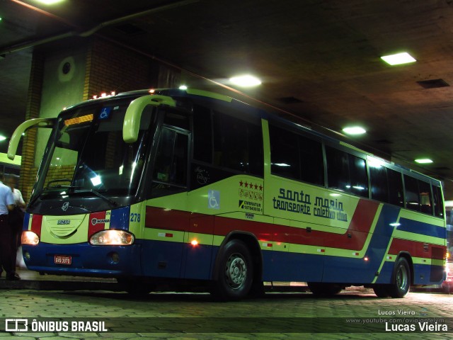 Transporte Coletivo Santa Maria 278 na cidade de Belo Horizonte, Minas Gerais, Brasil, por Lucas Vieira. ID da foto: 8340333.