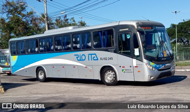 Rio Ita RJ 152.245 na cidade de Niterói, Rio de Janeiro, Brasil, por Luiz Eduardo Lopes da Silva. ID da foto: 8340595.