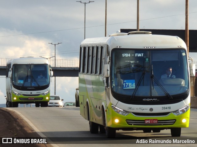 Rio Negro Fretamento e Turismo 39418 na cidade de Belo Horizonte, Minas Gerais, Brasil, por Adão Raimundo Marcelino. Número da foto: #8340194.