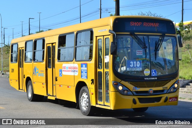 AVP - Auto Viação Paraíso 5291 na cidade de Aracaju, Sergipe, Brasil, por Eduardo Ribeiro. Número da foto: #8339436.