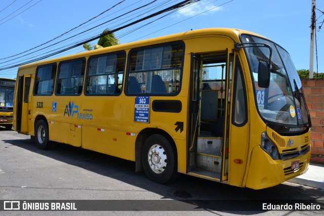 AVP - Auto Viação Paraíso 5331 na cidade de Aracaju, Sergipe, Brasil, por Eduardo Ribeiro. Número da foto: #8339514.