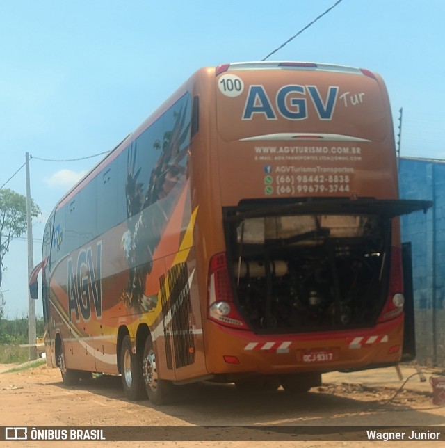 AGV Tur Transportes 1070 na cidade de Cuiabá, Mato Grosso, Brasil, por Wagner Junior. ID da foto: 8339923.