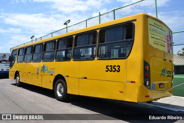 AVP - Auto Viação Paraíso 5353 na cidade de Aracaju, Sergipe, Brasil, por Eduardo Ribeiro. ID da foto: 8341275.