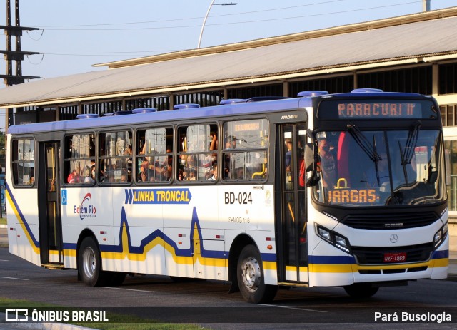 Belém Rio Transportes BD-024 na cidade de Belém, Pará, Brasil, por Pará Busologia. Número da foto: #8341810.