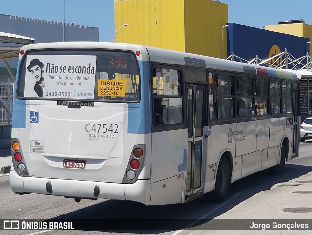 Viação Redentor C47542 na cidade de Rio de Janeiro, Rio de Janeiro, Brasil, por Jorge Gonçalves. Número da foto: #8341011.