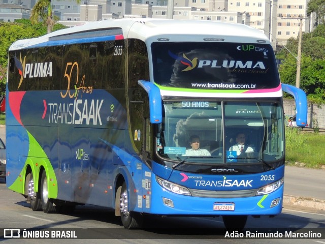 Trans Isaak Turismo 2055 na cidade de Contagem, Minas Gerais, Brasil, por Adão Raimundo Marcelino. Número da foto: #8343874.