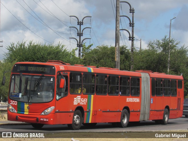 Borborema Imperial Transportes 303 na cidade de Recife, Pernambuco, Brasil, por Gabriel Miguel. ID da foto: 8342733.