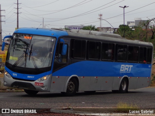 BRT - Barroso e Ribeiro Transportes 111 na cidade de Teresina, Piauí, Brasil, por Lucas Gabriel. Número da foto: #8342085.