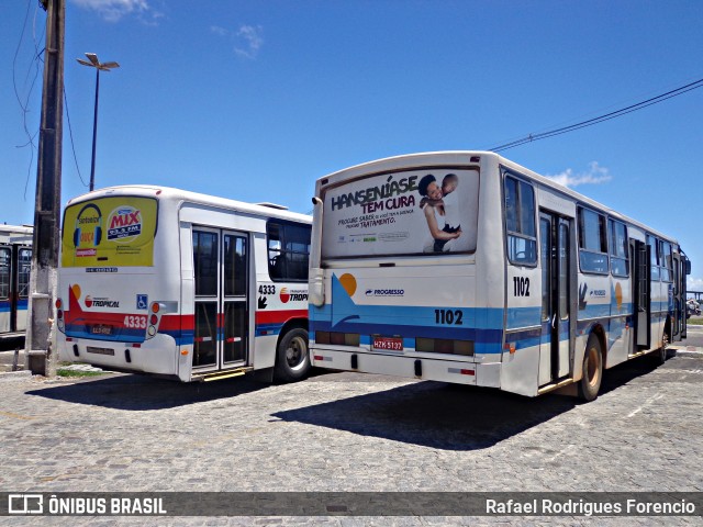 Viação Progresso 1102 na cidade de Aracaju, Sergipe, Brasil, por Rafael Rodrigues Forencio. ID da foto: 8340806.