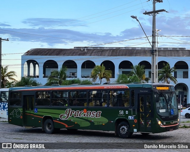 Viação Graciosa 58 na cidade de Paranaguá, Paraná, Brasil, por Danilo Marcelo Silva. Número da foto: #8342987.