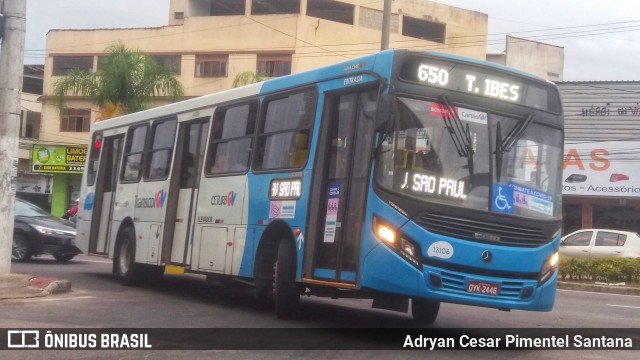 Vereda Transporte Ltda. 13108 na cidade de Vila Velha, Espírito Santo, Brasil, por Adryan Cesar Pimentel Santana. ID da foto: 8341294.