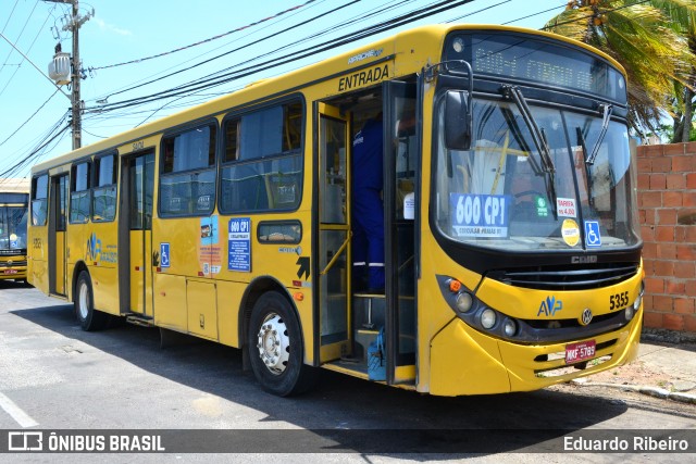 AVP - Auto Viação Paraíso 5355 na cidade de Aracaju, Sergipe, Brasil, por Eduardo Ribeiro. ID da foto: 8341252.