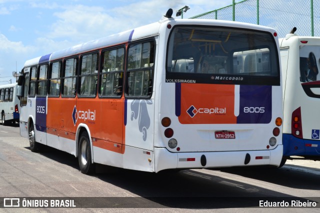 Capital Transportes 8005 na cidade de Aracaju, Sergipe, Brasil, por Eduardo Ribeiro. ID da foto: 8341298.