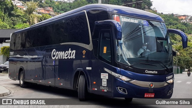 Viação Cometa 719507 na cidade de Santos, São Paulo, Brasil, por Guilherme Silva. ID da foto: 8343885.