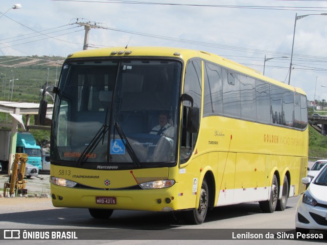 Viação Itapemirim 5813 na cidade de Caruaru, Pernambuco, Brasil, por Lenilson da Silva Pessoa. ID da foto: 8343753.