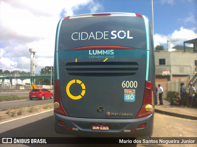 Viação Cidade Sol 6000 na cidade de Salvador, Bahia, Brasil, por Mario dos Santos Nogueira Junior. ID da foto: 8341308.