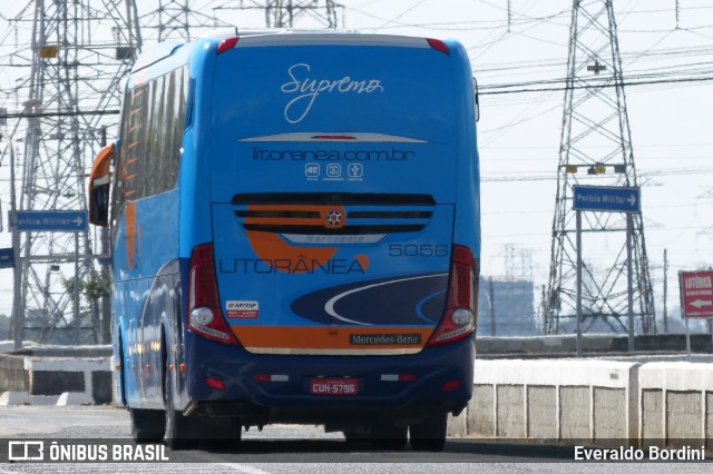 Litorânea Transportes Coletivos 5056 na cidade de São José dos Campos, São Paulo, Brasil, por Everaldo Bordini. ID da foto: 8345458.