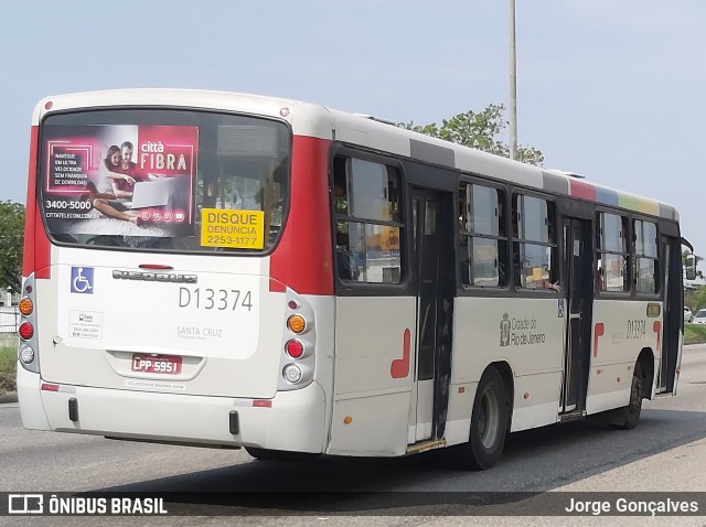 Transportes Barra D13374 na cidade de Rio de Janeiro, Rio de Janeiro, Brasil, por Jorge Gonçalves. ID da foto: 8345849.