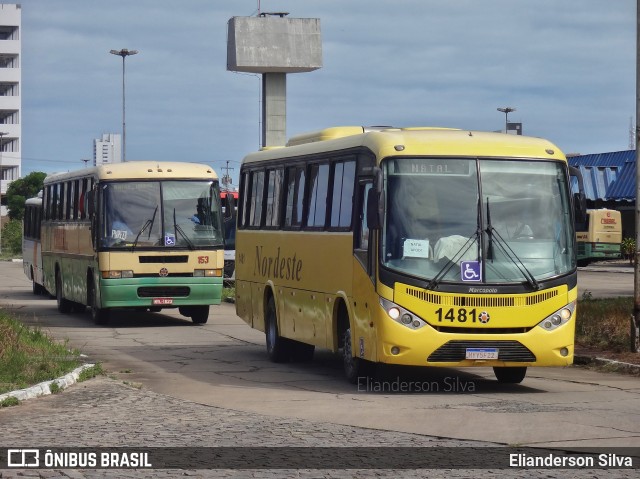 Viação Nordeste 1481 na cidade de Natal, Rio Grande do Norte, Brasil, por Elianderson Silva. ID da foto: 8347485.