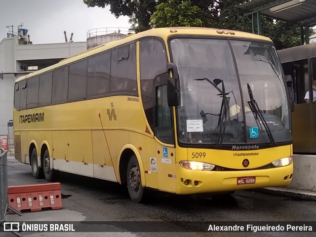Viação Itapemirim 5099 na cidade de Rio de Janeiro, Rio de Janeiro, Brasil, por Alexandre Figueiredo Pereira. Número da foto: #8346961.