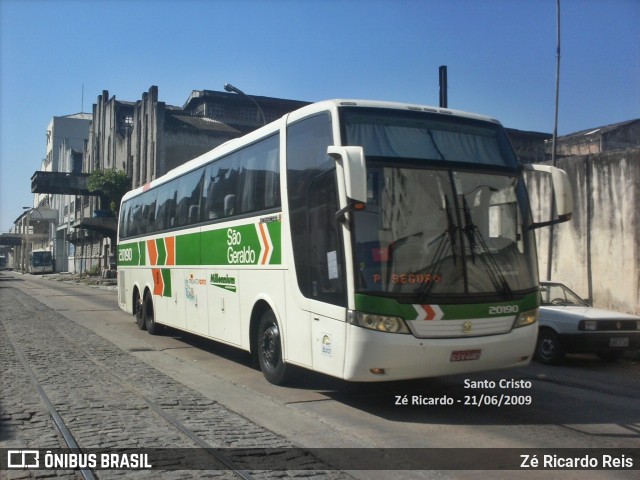 Cia. São Geraldo de Viação 20190 na cidade de Rio de Janeiro, Rio de Janeiro, Brasil, por Zé Ricardo Reis. ID da foto: 8345985.