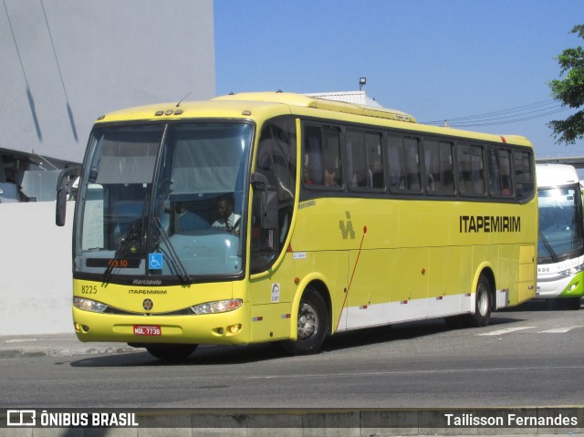 Viação Itapemirim 8225 na cidade de Rio de Janeiro, Rio de Janeiro, Brasil, por Tailisson Fernandes. ID da foto: 8347135.