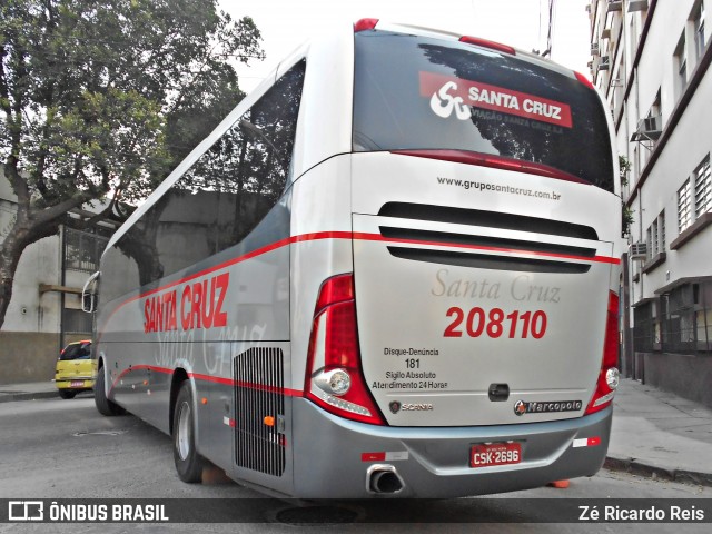 Viação Santa Cruz 208110 na cidade de Rio de Janeiro, Rio de Janeiro, Brasil, por Zé Ricardo Reis. Número da foto: #8345555.
