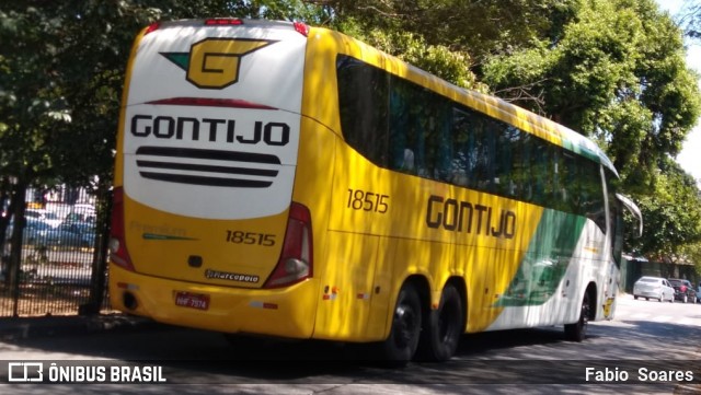 Empresa Gontijo de Transportes 18515 na cidade de Tietê, São Paulo, Brasil, por Fabio  Soares. ID da foto: 8347780.