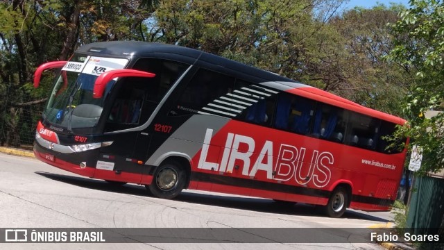 Lirabus 12107 na cidade de Tietê, São Paulo, Brasil, por Fabio  Soares. ID da foto: 8347791.