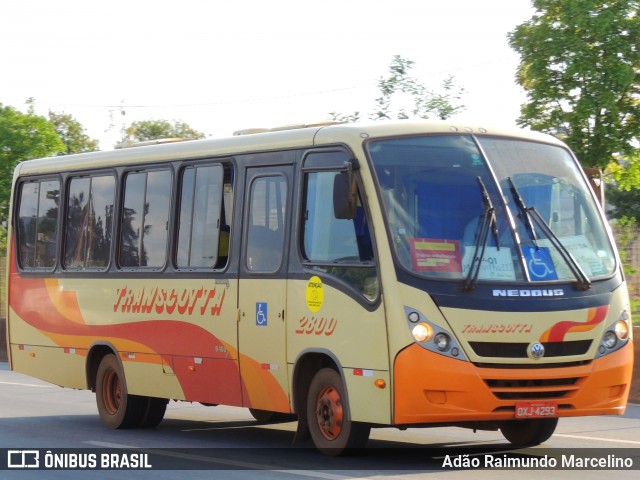 Transcotta Turismo 2800 na cidade de Belo Horizonte, Minas Gerais, Brasil, por Adão Raimundo Marcelino. ID da foto: 8350002.