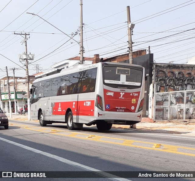 Pêssego Transportes 4 7391 na cidade de São Paulo, São Paulo, Brasil, por Andre Santos de Moraes. Número da foto: #8348540.