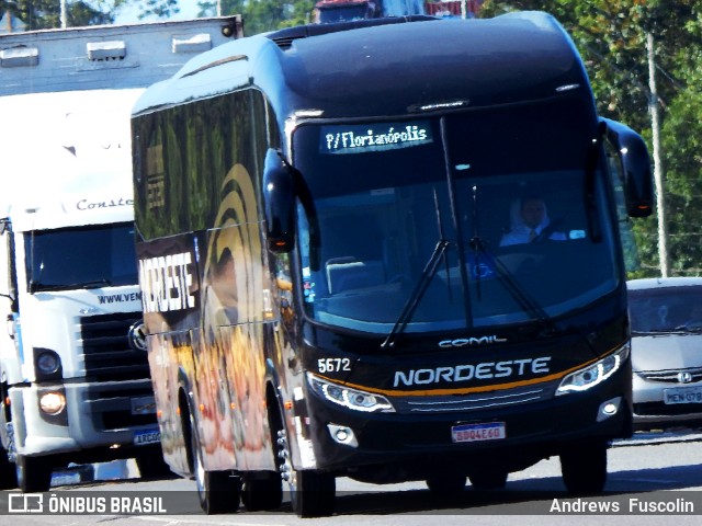 Expresso Nordeste 5672 na cidade de Joinville, Santa Catarina, Brasil, por Andrews  Fuscolin. Número da foto: #8349785.
