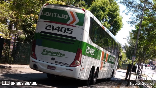 Empresa Gontijo de Transportes 21405 na cidade de Tietê, São Paulo, Brasil, por Fabio  Soares. Número da foto: #8347755.