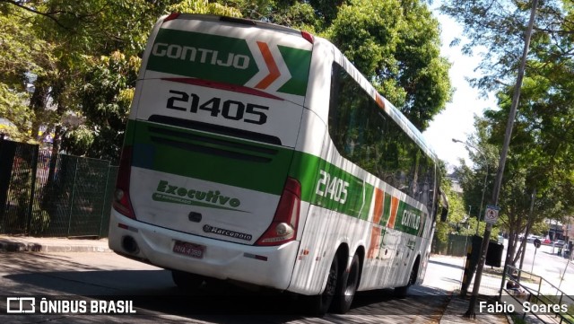 Empresa Gontijo de Transportes 21405 na cidade de Tietê, São Paulo, Brasil, por Fabio  Soares. ID da foto: 8347755.