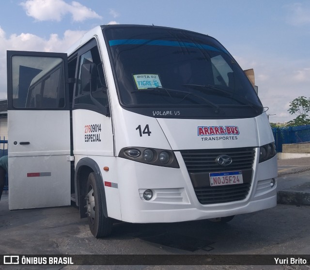 Arara-Bus Transportes 27609014 na cidade de Manaus, Amazonas, Brasil, por Yuri Brito. Número da foto: #8347858.