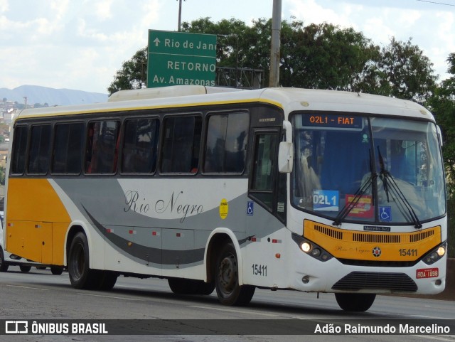 Rio Negro Fretamento e Turismo 15411 na cidade de Belo Horizonte, Minas Gerais, Brasil, por Adão Raimundo Marcelino. Número da foto: #8349768.