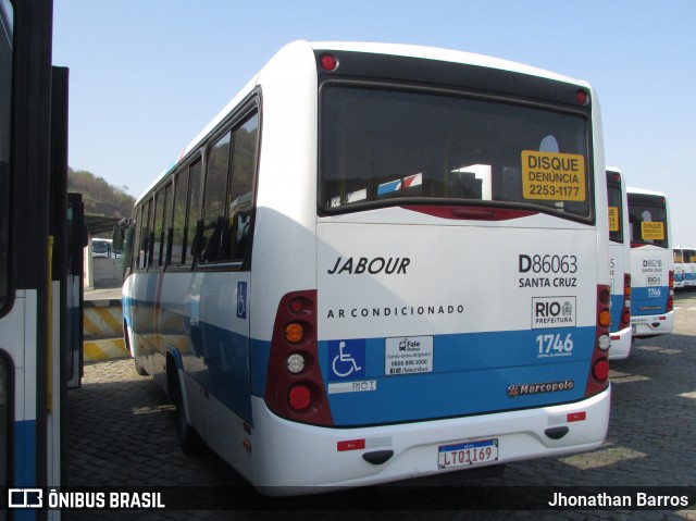 Auto Viação Jabour D86063 na cidade de Rio de Janeiro, Rio de Janeiro, Brasil, por Jhonathan Barros. ID da foto: 8350259.