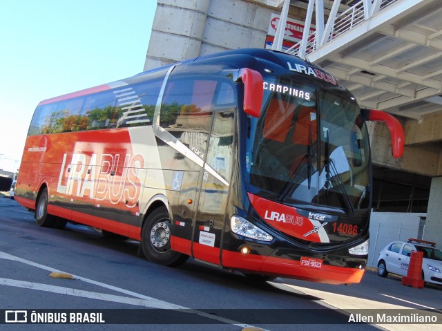 Lirabus 14086 na cidade de Campinas, São Paulo, Brasil, por Allen Maximiliano. Número da foto: #8347777.