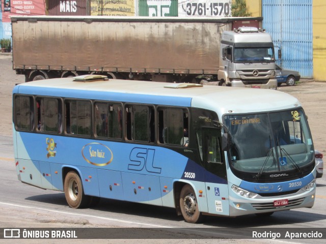 Viação São Luiz 20550 na cidade de Conselheiro Lafaiete, Minas Gerais, Brasil, por Rodrigo  Aparecido. Número da foto: #8349421.