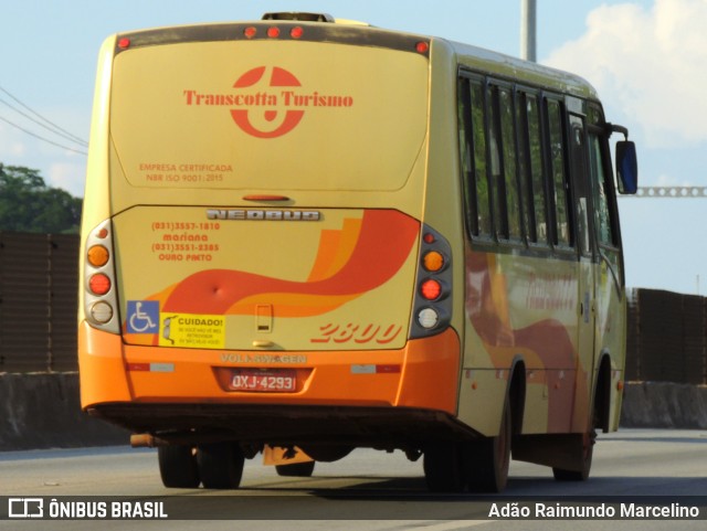 Transcotta Turismo 2800 na cidade de Belo Horizonte, Minas Gerais, Brasil, por Adão Raimundo Marcelino. ID da foto: 8350010.