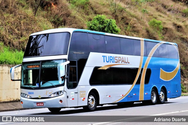 Turispall Transporte e Turismo 5500 na cidade de Areal, Rio de Janeiro, Brasil, por Adriano Duarte. ID da foto: 8350021.