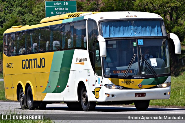 Empresa Gontijo de Transportes 14670 na cidade de Atibaia, São Paulo, Brasil, por Bruno Aparecido Machado. ID da foto: 8348413.